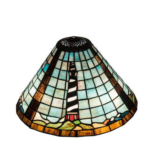 Meyda 14"W LIGHTHOUSE CONE SHADE '69252
