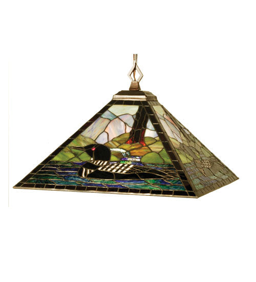 Meyda 17"Sq Loon Pendant '69275