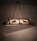 Meyda 61" Long Moose at Lake Oblong Pendant '69610