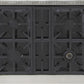 Kucht 30-Inch 4 Burner Gas Rangetop in Stainless Steel with Toxedo Black Knob (KFX309T-K)