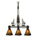 Meyda 30"L Loon Tall Pines 3 LT Island Pendant 70028
