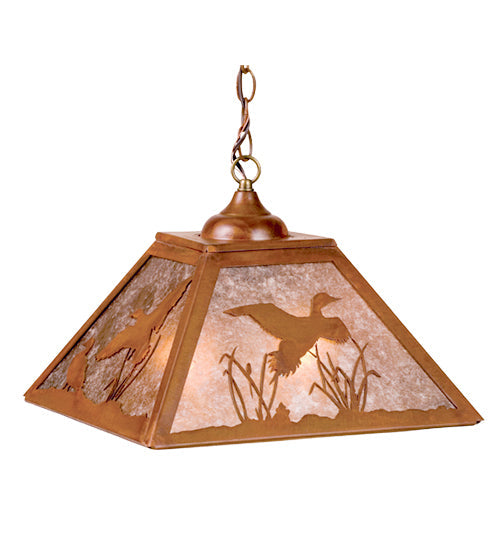Meyda 16"Sq Ducks in Flight Pendant 70184