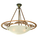 Meyda 31"W Metro Fusion Leaping Trout Semi-Flushmount 70922