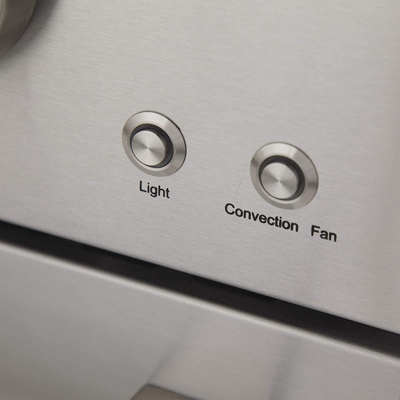 Kucht 36-Inch Gas Range in Stainless Steel with Black Knob (KFX360-K)