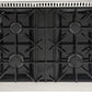 Kucht Signature 30" Gas Range with Convection Oven in Black with Black Knobs & Gold Handle KNG301-K-GOLD