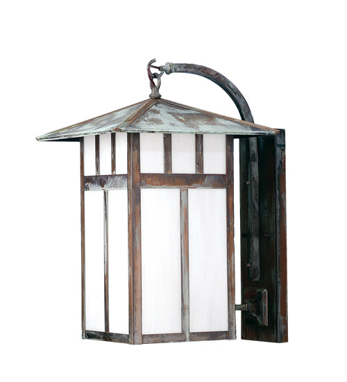 Meyda 15" Wide Seneca Double Bar Mission Curved Arm Wall Sconce 72463