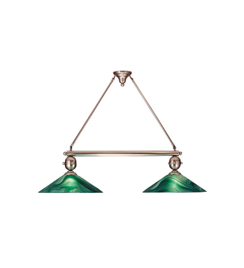 Meyda 48"L Deco Ball Mente Swirl 2 LT Island Pendant 72662