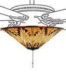 Meyda 17" Wide Nuevo Mission Fan Light Fixture '73124