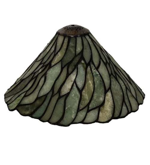 Meyda 12" Wide Willow Jadestone Shade '74023