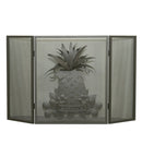Meyda 49"W X 30"H Welcome Pineapple Fireplace Screen 81084