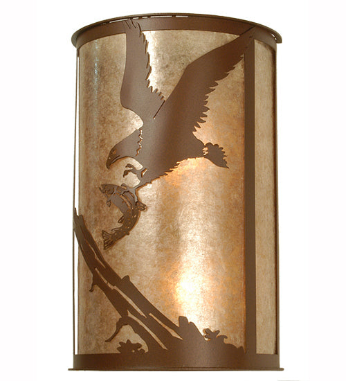 Meyda 12"W Strike of the Eagle Wall Sconce 81493