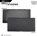 Kucht Signature 48-Inch 6.7 cu ft. Gas Range with Black Door and Rose Gold Accents KNG481-K-ROSE