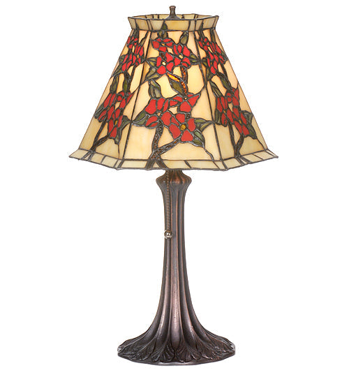 Meyda 19"H Oriental Peony Accent Lamp 81620