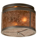 Meyda 11.5"W Smythe Craftsman Flushmount 81663