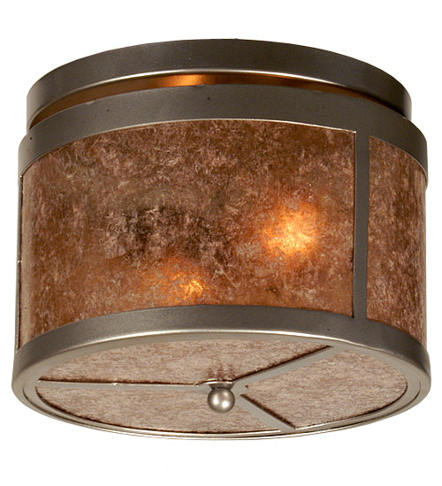 Meyda 11.5"W Smythe Craftsman Flushmount 81663