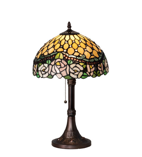 Meyda 19" High Jeweled Rose Table Lamp '82304