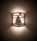 Meyda 12" Wide Sailboat Wall Sconce 82563