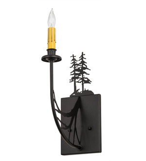 Meyda 5"W Tall Pines Wall Sconce 82847