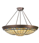 Meyda 52"W Fleur-de-Lite Inverted Pendant 82880