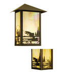 Meyda 12"W Seneca Fly Fishing Creek Wall Sconce 95649