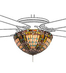 Meyda 16"W Fleur-de-lis Fan Light Fixture '97659