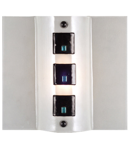 Meyda 12"W Metro Fusion Black Tie Affair Wall Sconce 97998