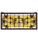 Meyda 22"W X 10"H Lancaster Stained Glass Window '98451