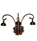 Meyda 15" Wide Mahogany Bronze 3 Arm Wall Sconce Hardware '98634