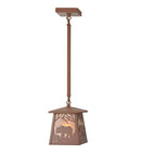 Meyda 7"Sq Bear at Dawn Mini Pendant 98769