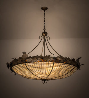 Meyda 54"W Greenbriar Oak Inverted Pendant 98968