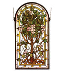 Meyda 15"W X 29"H Arched Tree of Life Stained Glass Window 99049