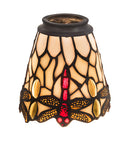 Meyda 4"W Tiffany Hanginghead Dragonfly Fan Light Shade '99245