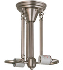 Meyda 13"W Brushed Nickel 2 LT Semi-Flushmount Hardware 99294