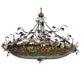 Meyda 50"W Greenbriar Oak Inverted Pendant 99572