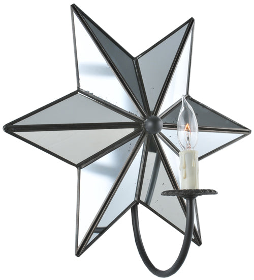 Meyda 15"W Mirrored Star Wall Sconce '99585