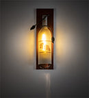 Meyda 6" Wide Tuscan Vineyard Wine Bottle Wall Sconce '99641