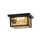 Meyda 12" Square Hyde Park Winter Pine Flushmount - 99669
