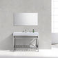 KubeBath Cisco 48 in. Stainless Steel Console with Acrylic Sink - Chrome, AC48