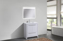 KubeBath Dolce 30 in. Modern Bathroom Vanity with White Quartz Counter Top - High Gloss White, AD630GW