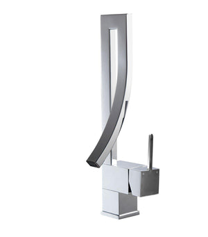 KubeBath Aqua Elegance Single Lever Wide Spread Faucet - Chrome, AFB001