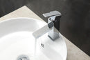 KubeBath Aqua Piazza Single Lever Bathroom Vanity Faucet - Chrome, AFB041