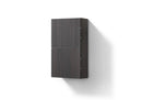 KubeBath Bliss 14" Wide by 24" High Linen Side Cabinet With One Door in Gray Oak Finish, ALT24-GO
