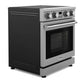Thor Kitchen 4-Piece Appliance Package - 30-Inch Electric Range, Wall Mount Range Hood, Refrigerator, and Dishwasher in Stainless Steel