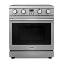 Thor Kitchen 3-Piece Appliance Package - 30-Inch Electric Range, Refrigerator with Water Dispenser, and Dishwasher in Stainless Steel