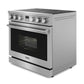 Thor Kitchen 6-Piece Appliance Package - 36-Inch Electric Range, Wall Mount Range Hood, Refrigerator with Water Dispenser, Dishwasher, Microwave, and Wine Cooler in Stainless Steel