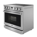 Thor Kitchen 3-Piece Appliance Package - 36-Inch Electric Range, Refrigerator with Water Dispenser, and Dishwasher in Stainless Steel