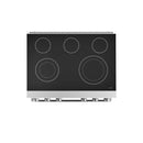 Thor Kitchen 6-Piece Appliance Package - 36-Inch Electric Range, Pro-Style Wall Mount Range Hood, Refrigerator, Dishwasher, Microwave, and Wine Cooler in Stainless Steel