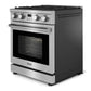 Thor Kitchen 4-Piece Appliance Package - 30-Inch Gas Range, Wall Mount Range Hood, Refrigerator, and Dishwasher in Stainless Steel