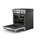 Thor Kitchen 5-Piece Appliance Package - 30-Inch Gas Range, Refrigerator with Water Dispenser, Dishwasher, Microwave, and Wine Cooler in Stainless Steel