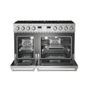 THOR Kitchen ARG48 48-Inch Stainless Steel Natural Gas Range – Front View with Ovens Open